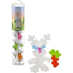 Plus-Plus 9603443 ingenious building toy, large rabbit, tube of building blocks, 15 pieces PLS7303 5710409201391