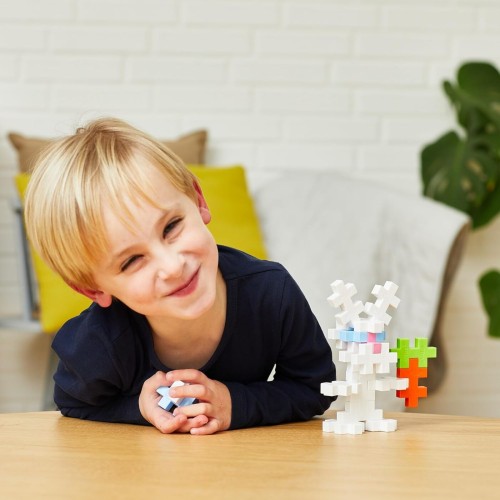 Plus-Plus 9603443 ingenious building toy, large rabbit, tube of building blocks, 15 pieces PLS7303 5710409201391