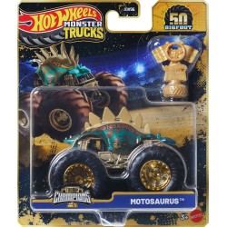Mattel Hot Wheels Monster Trucks Trophy Champions Premium Die-Cast 1:64 Scale & Trophy (Styles May Vary) JDV96 194735289424