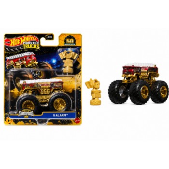 Mattel Hot Wheels Monster Trucks Trophy Champions Premium Die-Cast 1:64 Scale & Trophy (Styles May Vary) JDV96 194735289424