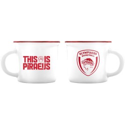 Χάρτινη Πόλη Espresso Mug - Olympic Basketball 2 / White - This Is Piraeus BZ.XP.RP.00724 5206021147280