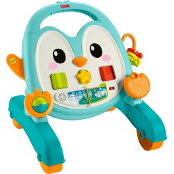 Mattel Fisher-price 2-in-1 Musical Penguin Activity Walker, Baby to Toddler Push Along Toy JHF74 194735330393