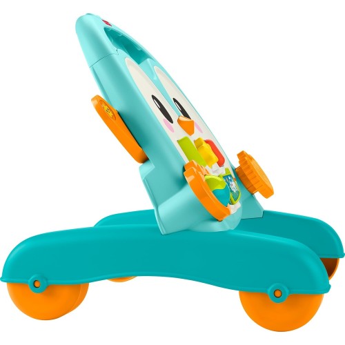 Mattel Fisher-price 2-in-1 Musical Penguin Activity Walker, Baby to Toddler Push Along Toy JHF74 194735330393