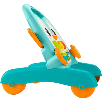 Mattel Fisher-price 2-in-1 Musical Penguin Activity Walker, Baby to Toddler Push Along Toy JHF74 194735330393