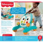 Mattel Fisher-price 2-in-1 Musical Penguin Activity Walker, Baby to Toddler Push Along Toy JHF74 194735330393