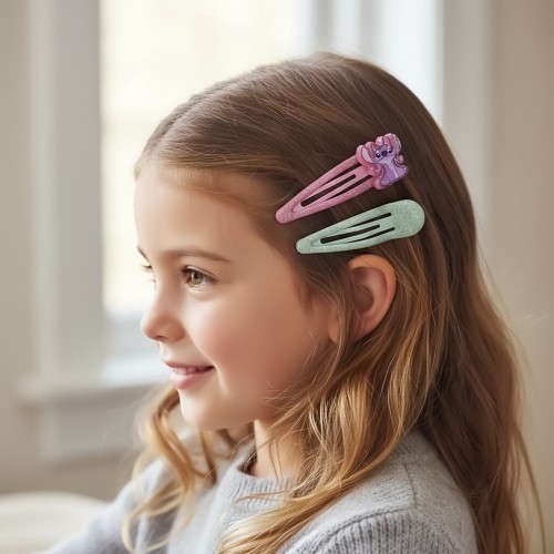 Cerda beauty disney: lilo & stitch - stitch - hair clips (4pcs) (2500003064) 2500003064 8445484437874