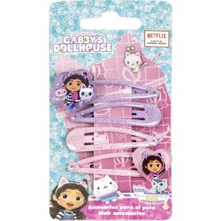 cerda beauty: gabbys dollhouse - hair clips 4pcs 2500003451 8445484540017