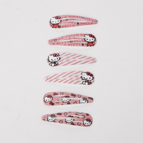 cerda beauty: hello kitty - hair clips 6pcs 2500003220 8445484471465