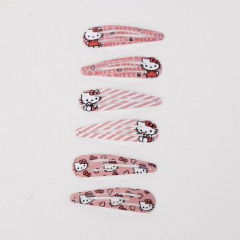 cerda beauty: hello kitty - hair clips 6pcs 2500003220 8445484471465