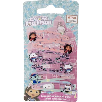 cerda beauty: gabbys dollhouse - hair clips 6pcs 2500003452 8445484540031