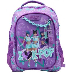 Diakakis imports Must Team K-pop Backpack Purple With 3 Pockets (000587781) 000587781 5205698837937