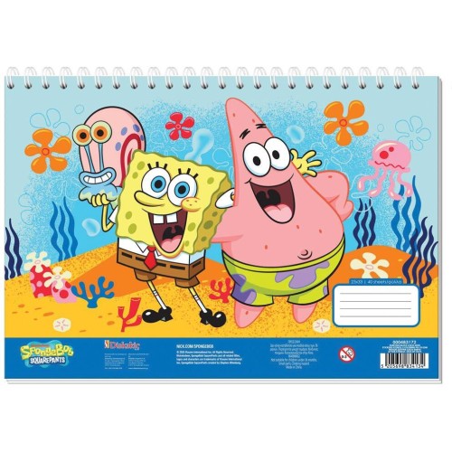 Diakakis imports Painting Blog Spongebob 23X33 With Stickers - 1 Pc 000483172 5205698834134