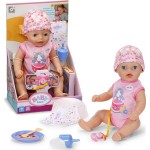 MGA Entertainment Baby Born Lena Pink 36 cm With 7 Functions | Pink Romper, Accessories Inclu 840719 4001167840719