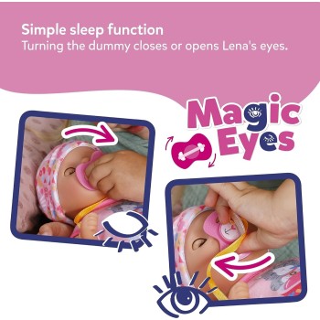 MGA Entertainment Baby born κουκλα lena διαδραστικη 36cm 840719 4001167840719