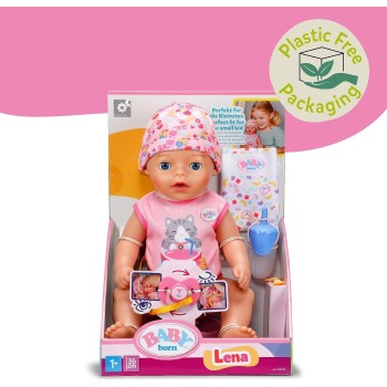 MGA Entertainment Baby born κουκλα lena διαδραστικη 36cm 840719 4001167840719