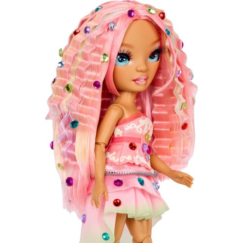 MGA Entertainment Rainbow High Be Dazzling - Adeline Rose - Pink 28cm Fashion Doll With Bedaz 599982 035051597797