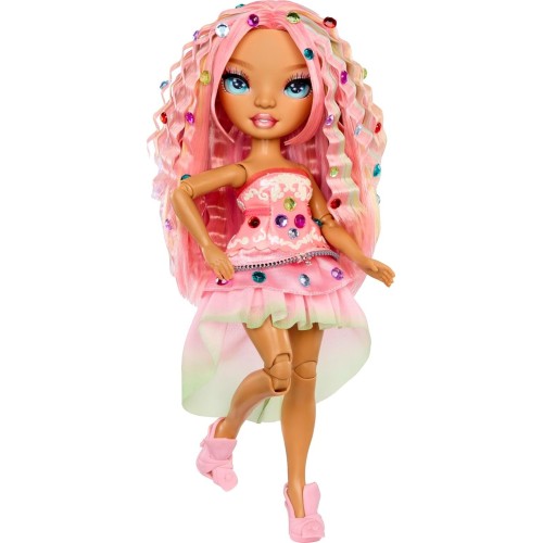 MGA Entertainment Rainbow High Be Dazzling - Adeline Rose - Pink 28cm Fashion Doll With Bedaz 599982 035051597797