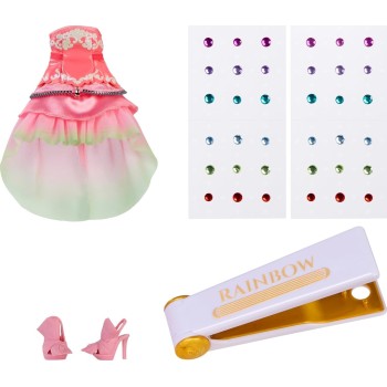 MGA Entertainment Rainbow High Be Dazzling - Adeline Rose - Pink 28cm Fashion Doll With Bedaz 599982 035051597797