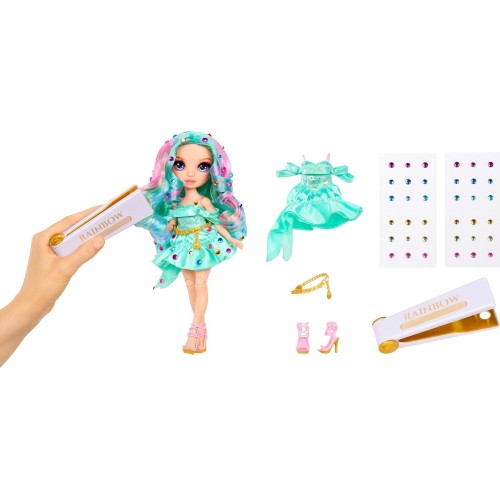 MGA Entertainment Rainbow High Be Dazzling - Celine Turquoise - Teal 28cm Fashion Doll With B 597780 k 599982 035051597827