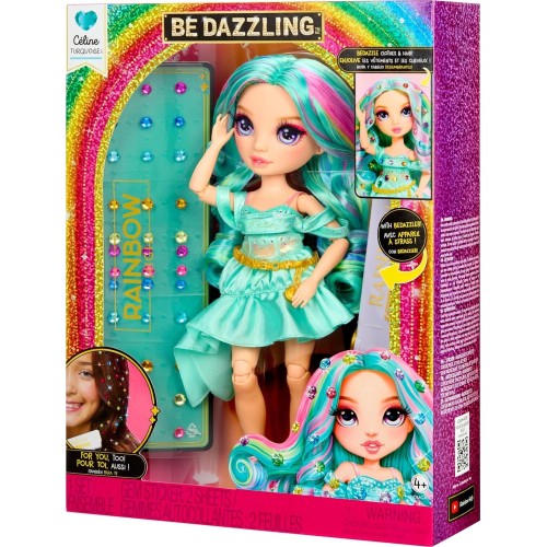MGA Entertainment Rainbow High Be Dazzling - Celine Turquoise - Teal 28cm Fashion Doll With B 597780 k 599982 035051597827