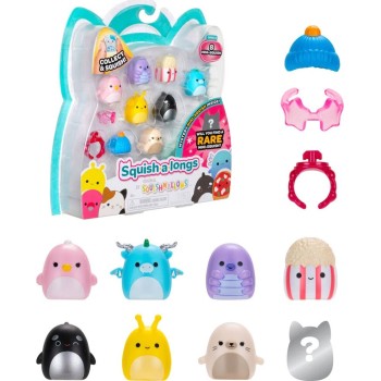 Squish-a-longs - Set of 8pcs Figures & Accessories W3 (4 Designs) - Jazwares 8 Pack (style 2) (w3) JWSL0021 191726755227