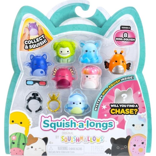 Squish-a-longs - Set of 8pcs Figures & Accessories W2 (4 Designs) - Jazwares 8 Pack (style 2) (w1) JWSL0021-W2 191726755203