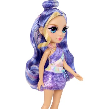 MGA Entertainment Rainbow High My Fashion Style Doll - Violet - 28 cm tall fashion doll in purple with outfit, handbag and shoes