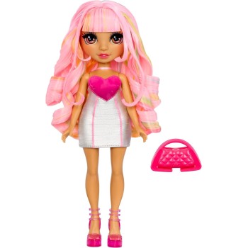 MGA Entertainment Rainbow High My Fashion Style Doll - Kia - 28 cm tall fashion doll in pink with dress, handbag and shoes, for 