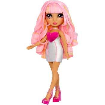 MGA Entertainment Rainbow High My Fashion Style Doll - Kia - 28 cm tall fashion doll in pink with dress, handbag and shoes, for 