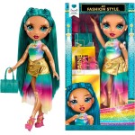 MGA Entertainment Rainbow High My Fashion Style Doll - Jewel - 28 cm fashion doll in emerald green with outfit, handbag and shoe
