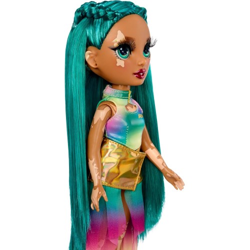 MGA Entertainment Rainbow High My Fashion Style Doll - Jewel - 28 cm fashion doll in emerald green with outfit, handbag and shoe