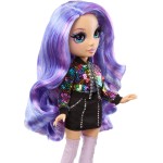 MGA Entertainment Rainbow High Style Icons Violet - 28 cm fashion doll with long, combable hair, second outfit, matching bag and