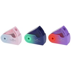 Faber-Castell Faber Castell Μινι Ξύστρα Μονή Με Δοσχείο - Sleeve Mini Flow Blushing 182776 4005401827764