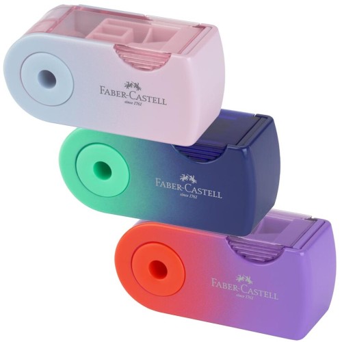 Faber-Castell Faber Castell Μινι Ξύστρα Μονή Με Δοσχείο - Sleeve Mini Flow Blushing 182776 4005401827764