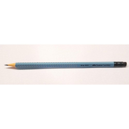 Faber-Castell 2001 Grip Pencil With Eraser Blue Raf 12311175 4005400427583