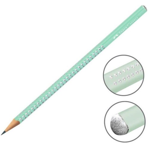 Faber-Castell Sparkle Metallic Jelly Mint Pencil 118293 4005401182931