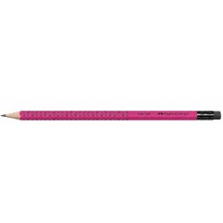 Faber-Castell Μολύβι Grip Με Γόμα Magenta HB - 1 Τεμάχιο 100201458 4005400457566