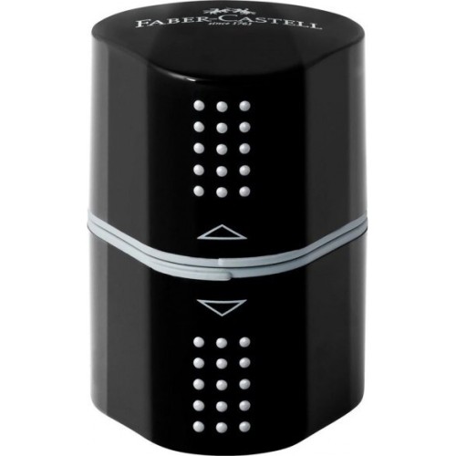 Faber-Castell Sharpener Faber Castell Grip 2001 Barrel Triple Black 283899 4005402838998