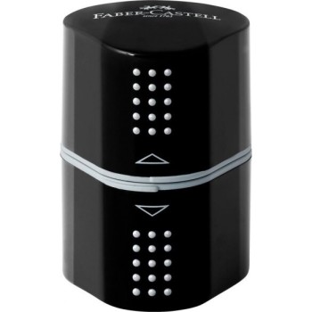 Faber-Castell Sharpener Faber Castell Grip 2001 Barrel Triple Black 283899 4005402838998
