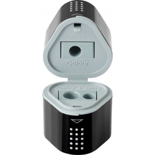 Faber-Castell Sharpener Faber Castell Grip 2001 Barrel Triple Black 283899 4005402838998