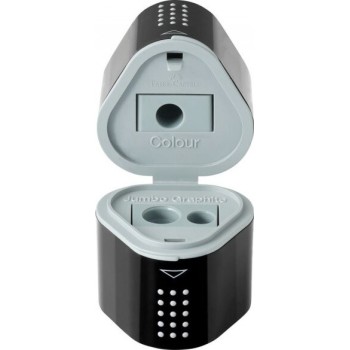 Faber-Castell Sharpener Faber Castell Grip 2001 Barrel Triple Black 283899 4005402838998