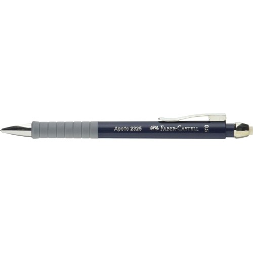 faber-castell apollo 0.5mm dark blue mechanical pencil - box of 5 232503 6933256639950