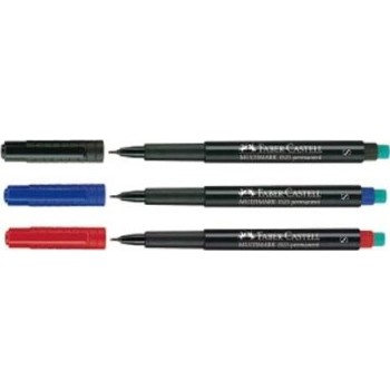 Faber-castell Multimark Permanent Marker - Black box of 10 152399 4005401020615