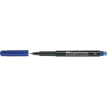 faber-castell  permanent markers s 1pezzo permanent marker – blue blue, bla 152351 4005401020561