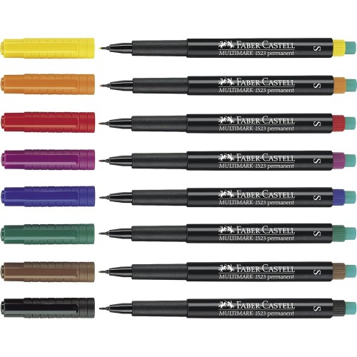 faber-castell  permanent markers s 1pezzo permanent marker – blue blue, bla 152351 4005401020561
