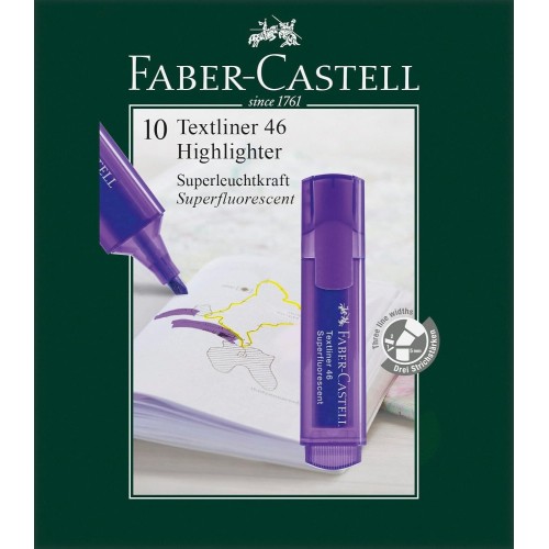Faber-Castell Faber – Castell – Markers Fluorescent Textliner 1546 Violet 154636 4005400911891