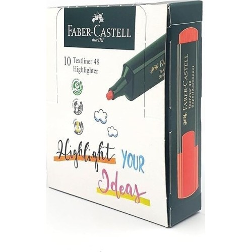Faber-castell 1546 Super Fluorescent Textliner - Orange 154615 4005401074366