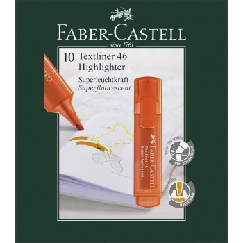Faber-Castell Υπογραμμιστής fluo πορτοκαλί 154615 4005401074366