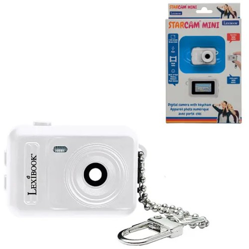 Lexibook Starcam Mini Ψηφιακή Κάμερα Μπρελόκ Λευκή με Φλας and Εσωτερική Μνήμη Djkc76wh Mini Ψηφιακή Λευκή Κάμερα Lexibook σε Μπ