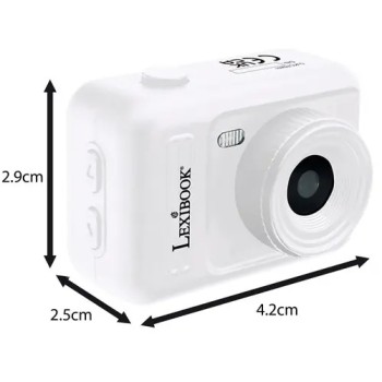Lexibook Starcam Mini Ψηφιακή Κάμερα Μπρελόκ Λευκή με Φλας and Εσωτερική Μνήμη Djkc76wh Mini Ψηφιακή Λευκή Κάμερα Lexibook σε Μπ